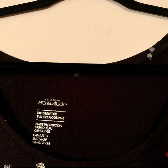 2/$30 MICHELE STUDIO modern fit tee plus - Picture 3 of 4
